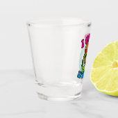 Hippie Alien ik kom in vredestippy vredesbord Shot Glas (Links)