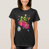 Hippie Alien Space Car  Techno EDM Minimal Spacesh T-shirt (Voorkant)