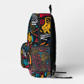 Hippie All Over Print Schooltas Bedrukte Rugzak (Rechts)