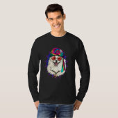 Hippie American Eskimo Tie Dye Peace Sign Psychede T-shirt (Voorkant volledig)