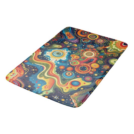 Hippie Art Badmat (Gekanteld)