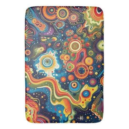 Hippie Art Badmat (Voorkant Verticaal)