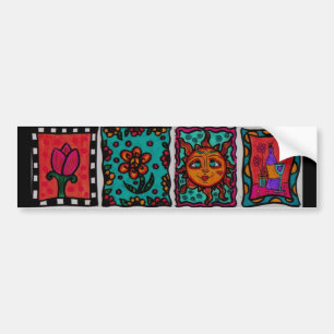 Hippie Art Bumpersticker