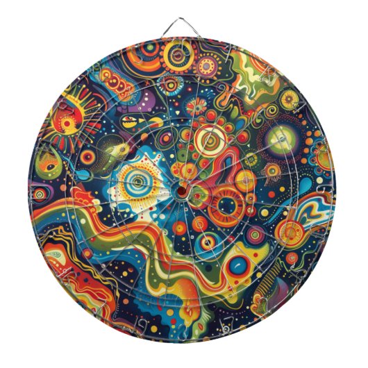 Hippie Art Dartboard Dartbord (Voorkant)