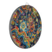Hippie Art Dartboard Dartbord (Voorkant Links)