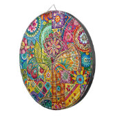Hippie Art Dartboard Dartbord (Voorkant Rechts)