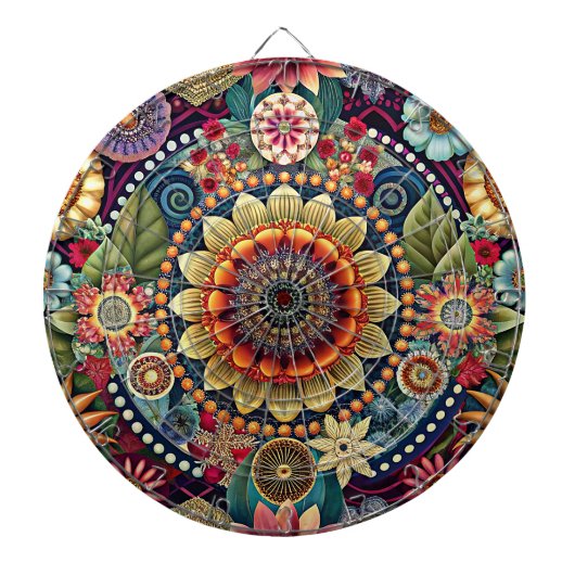 Hippie Art Dartboard Dartbord (Voorkant)