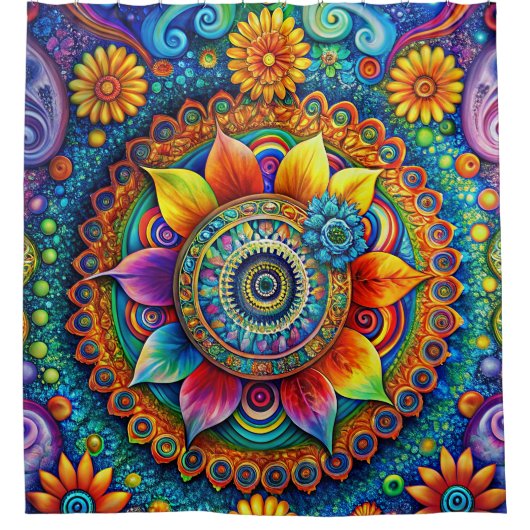 Hippie Art Douchegordijn (Voorkant)