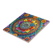 Hippie Art Keramische Tegel Tegeltje (Zijkant)
