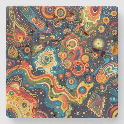 Hippie Art Onderzetter (Voorkant)