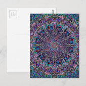 Hippie Art Psychadelic Print Briefkaart (Voorkant / Achterkant)