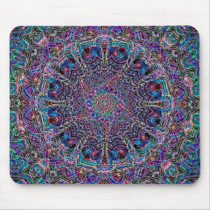 Hippie Art Psychadelic Print Muismat