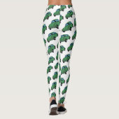 Hippie auto tekenen aangepaste Leggings (Achterkant)