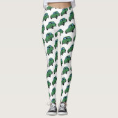Hippie auto tekenen aangepaste Leggings (Voorkant)
