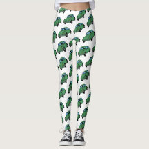 Hippie auto tekenen aangepaste Leggings