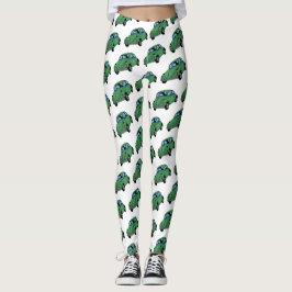 Hippie auto tekenen aangepaste Leggings