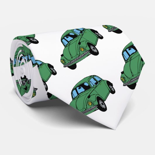 Hippie auto tekening Stropdas (Opgerold)