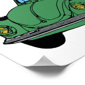 Hippie auto tekening, waarde Poster papier (mat) (Hoek)