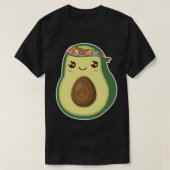 Hippie Avocado Grappige Vintage T-shirt (Design voorkant)