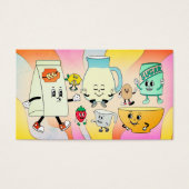 Hippie bakken ingrediënten bakkerij visitekaartje (Voorkant)