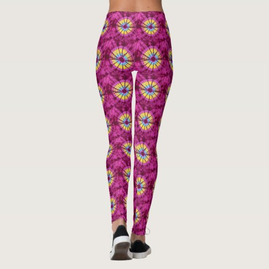 Hippie batik cirkel leggings (Achterkant)
