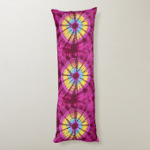 Hippie batik cirkel lichaamskussen (Achterkant (Verticaal))