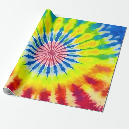 Hippie Batik Geschenkpapier Cadeaupapier (Uitgerold)