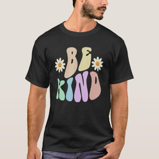 Hippie BE KIND Retro Stop Bullying Choose Kindness T-shirt (Voorkant)