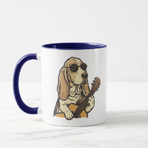 Hippie Beagle Gitarist – Grappige Hond Muzikant Gi Mok