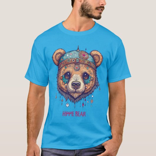 Hippie-Beer I T-shirt (Voorkant)