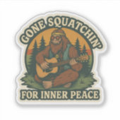 Hippie Bigfoot Sticker (Voorkant)