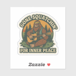 Hippie Bigfoot Sticker