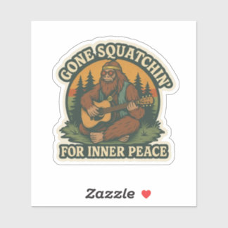 Hippie Bigfoot Sticker