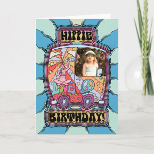 Hippie Birthday  Kaart