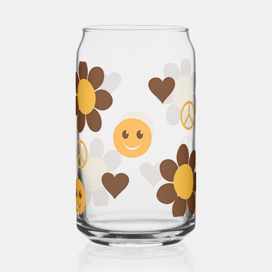 Hippie Blikvorm Glas (Achterkant)