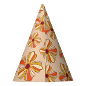 Hippie Bloem Retro 70s 30e Verjaardag Feesthoedjes (Achterkant)