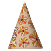 Hippie Bloem Retro 70s 30e Verjaardag Feesthoedjes (Rechts)