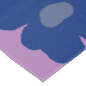 Hippie bloemen blauw tafelkleed (Gekanteld)