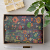Hippie bloemen decoupage tissuepapier (Geschenk)