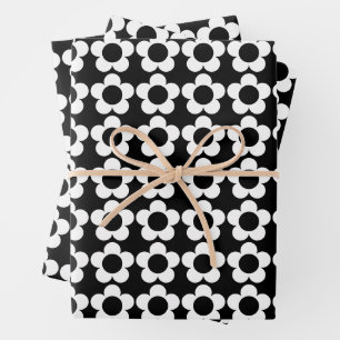 Hippie bloemen patroon inpakpapier vel