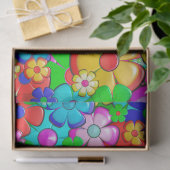 Hippie bloemen tissuepapier (Geschenk)