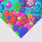 Hippie bloemen tissuepapier (Detail)