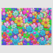 Hippie bloemen tissuepapier (Voorkant)