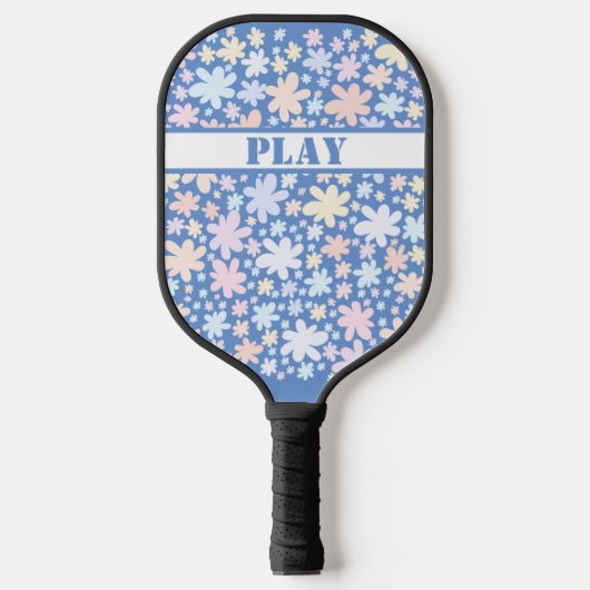 Hippie bloemen zijn zo groovy pickleball paddle (Voorkant)
