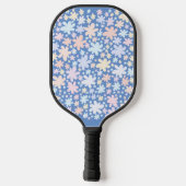 Hippie bloemen zijn zo groovy pickleball paddle (Achterkant)