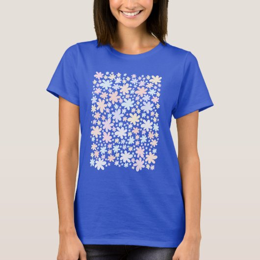 Hippie bloemen zijn zo groovy t-shirt (Voorkant)
