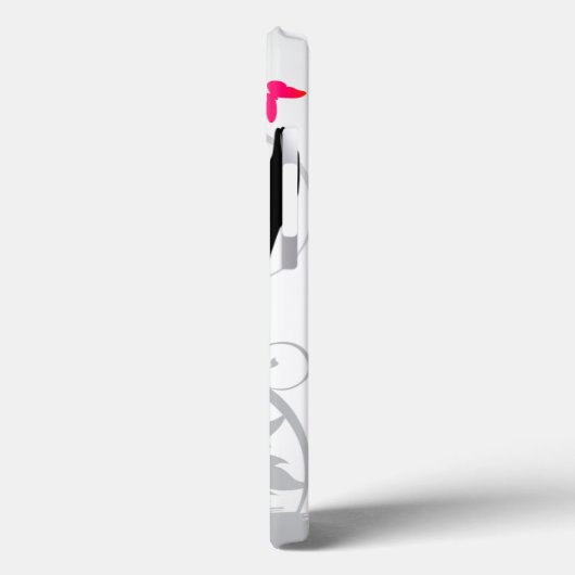 Hippie Bloemenmeisje Silhouette Case-Mate iPhone Case (Achterkant / Links)