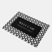  hippie bloemenpatroon deurmat (Schuin)