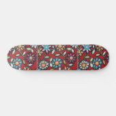 hippie bloemenpower skateboard (Horizontaal)