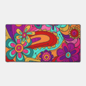 Hippie bloemontwerp bureaumat (Voorkant)
